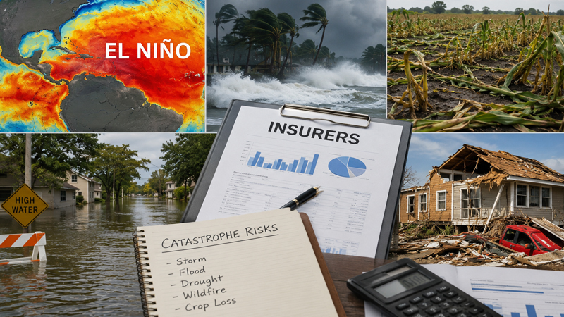 Rising El Niño Odds Urge Insurers to Prepare for Global Storm, Crop and Catastrophe Risks